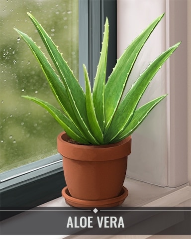 Aloe Vera Houseplants Badge - Mahjong Sanctuary