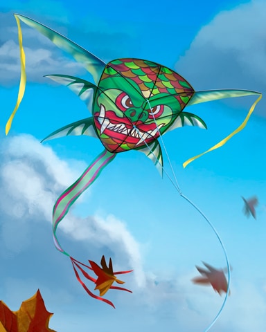 Tiki Dragon Kites Badge - World Class Solitaire HD Tiki Dragon Kites Badge - World Class Solitaire HD