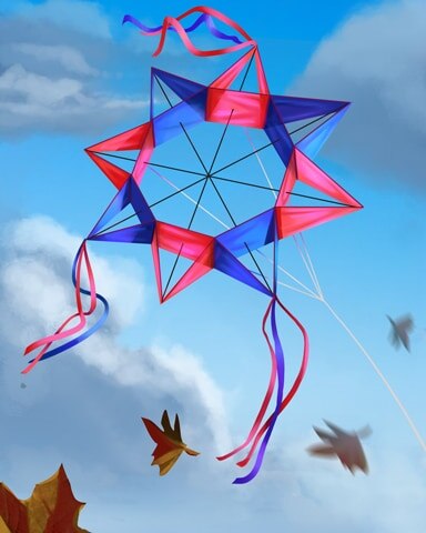8-Point Star Kites Badge - Word Whomp HD 8-Point Star Kites Badge - Word Whomp HD