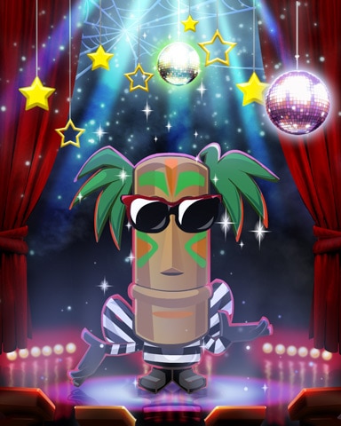 Pop Star Tiki Costume Badge - Jungle Gin HD Pop Star Tiki Costume Badge - Jungle Gin HD