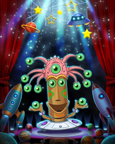 Tiki Alien Costume Badge - Jungle Gin HD Tiki Alien Costume Badge - Jungle Gin HD