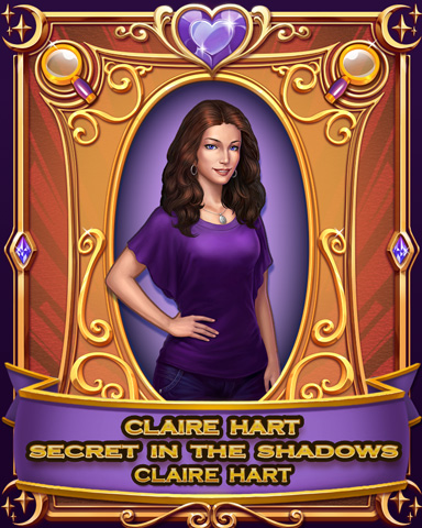 Claire Hart Badge - Claire Hart: Secret In The Shadows Claire Hart Badge - Claire Hart: Secret In The Shadows