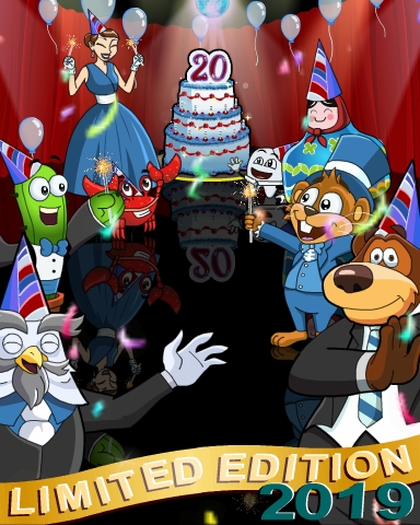 2019 Pogo Anniversary Limited Edition Badge - Mahjong Safari HD 2019 Pogo Anniversary Limited Edition Badge - Mahjong Safari HD