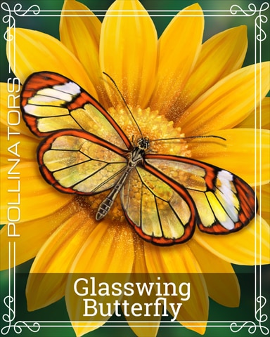 Glasswing Butterfly Pollinators Badge - World Class Solitaire HD Glasswing Butterfly Pollinators Badge - World Class Solitaire HD
