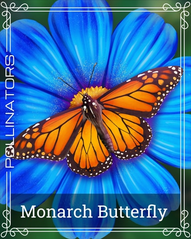 Monarch Butterfly Pollinators Badge - Tri-Peaks Solitaire HD