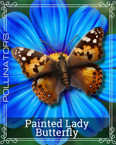 Painted Lady Butterfly Pollinators Badge - Poppit! HD Painted Lady Butterfly Pollinators Badge - Poppit! HD