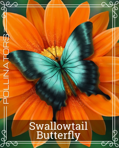 Swallowtail Butterfly Pollinators Badge - Mahjong Sanctuary Swallowtail Butterfly Pollinators Badge - Mahjong Sanctuary