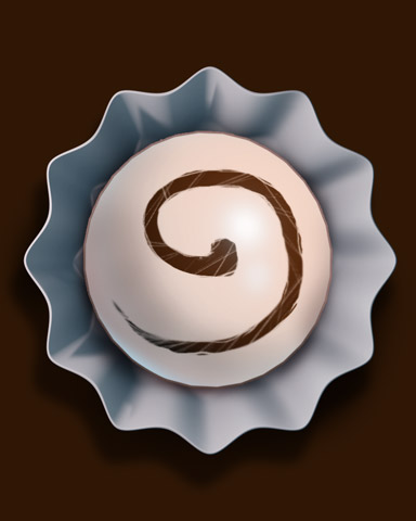 White Chocolate Truffle Badge - Poppit! Party White Chocolate Truffle Badge - Poppit! Party