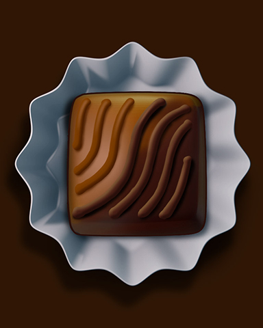 Mocha Truffle Badge - Sweet Tooth Town Mocha Truffle Badge - Sweet Tooth Town