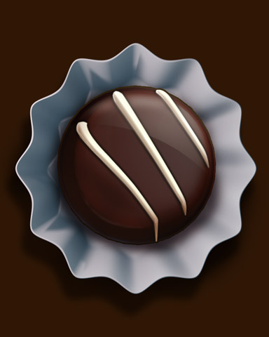 Dark Chocolate Truffle Badge - Turbo 21 HD Dark Chocolate Truffle Badge - Turbo 21 HD