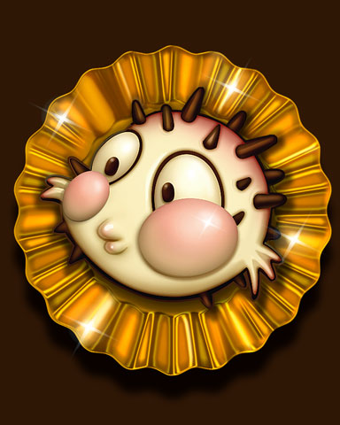 Pufferfish Praline Badge - Quinn's Aquarium Pufferfish Praline Badge - Quinn's Aquarium