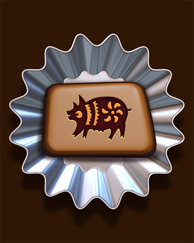Porcine Pecan Badge - Mahjong Garden HD Porcine Pecan Badge - Mahjong Garden HD