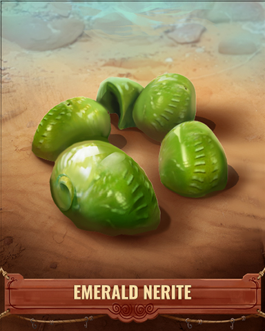 Emerald Nerite Shell Badge - Claire Hart: Secret In The Shadows Emerald Nerite Shell Badge - Claire Hart: Secret In The Shadows