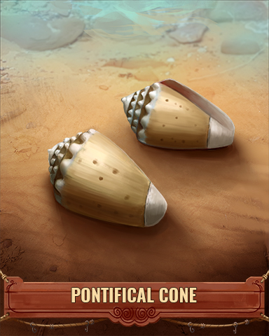 Pontifical Cone Shell Badge - Claire Hart: Secret In The Shadows Pontifical Cone Shell Badge - Claire Hart: Secret In The Shadows
