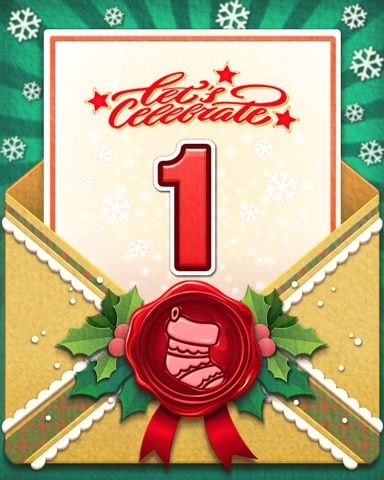 Joyful Holiday 1 Badge - Tri-Peaks Solitaire HD Joyful Holiday 1 Badge - Tri-Peaks Solitaire HD