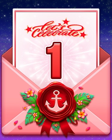Birthday Cruise 1 Badge - Tri-Peaks Solitaire HD Birthday Cruise 1 Badge - Tri-Peaks Solitaire HD
