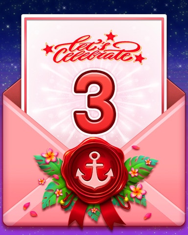 Birthday Cruise 3 Badge - Spades HD Birthday Cruise 3 Badge - Spades HD