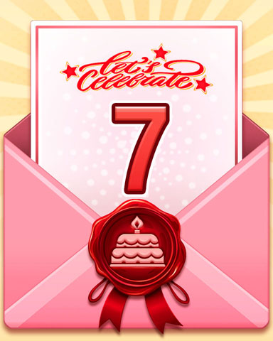 22nd Anniversary 7 Badge - Pogo™ Slots 22nd Anniversary 7 Badge - Pogo™ Slots