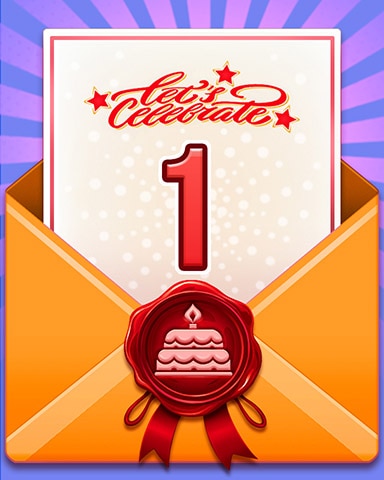 Pogo 24th Birthday Cake 1 Badge - Garden Blast
