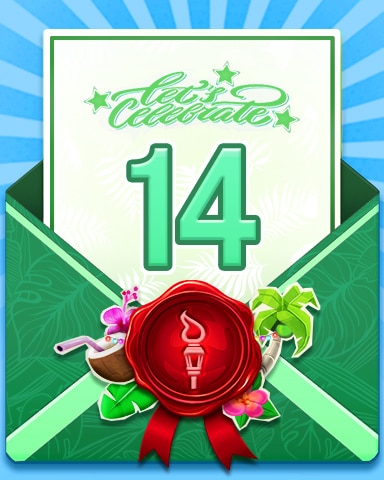 Pogo 27th Birthday Badge 14 - Crossword Cove HD Pogo 27th Birthday Badge 14 - Crossword Cove HD