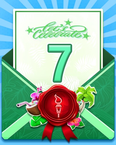 Pogo 27th Birthday Badge 7 - Wheel Of Fortune: Pogo™ Edition Pogo 27th Birthday Badge 7 - Wheel Of Fortune: Pogo™ Edition