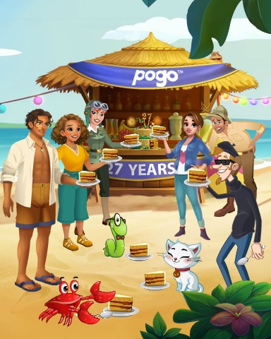 Pogo 27th Birthday Celebration Reward Badge Pogo 27th Birthday Celebration Reward Badge