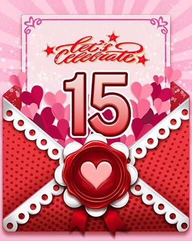Love's Aflutter 15 Badge - Garden Blast Love's Aflutter 15 Badge - Garden Blast
