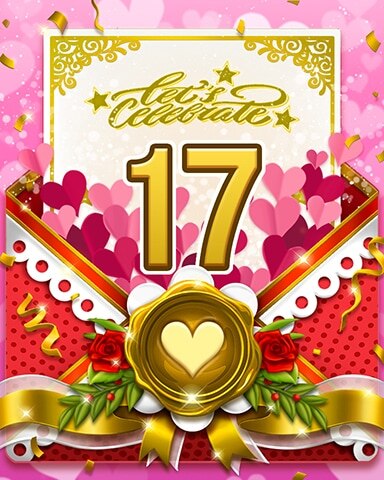 Love's Aflutter 17 Badge - Pogo™ Slots Love's Aflutter 17 Badge - Pogo™ Slots