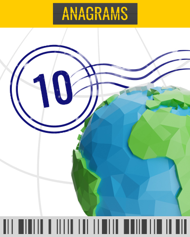 Check-In Challenge 1 - 10 Badge - Anagrams Check-In Challenge 1 - 10 Badge - Anagrams