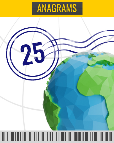 Check-In Challenge 21 - 25 Badge - Anagrams Check-In Challenge 21 - 25 Badge - Anagrams