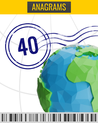 Check-In Challenge 36 - 40 Badge - Anagrams Check-In Challenge 36 - 40 Badge - Anagrams
