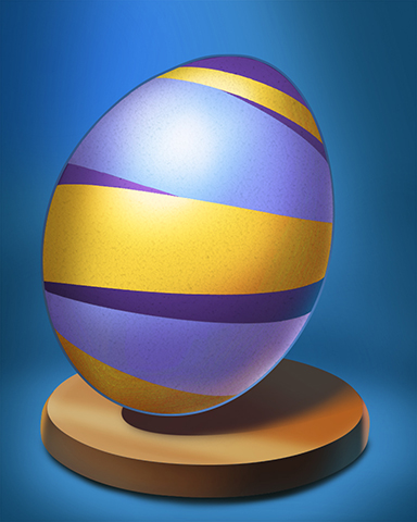 Wild Striped Egg Badge - Undiscovered World Wild Striped Egg Badge - Undiscovered World