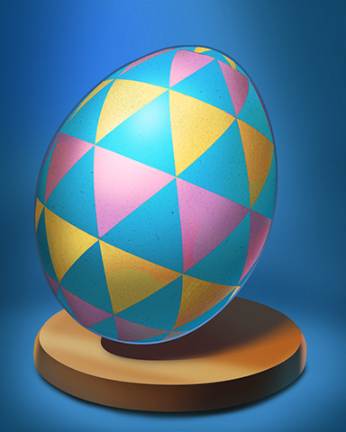 Triangulated Egg Badge - Aces Up! HD Triangulated Egg Badge - Aces Up! HD