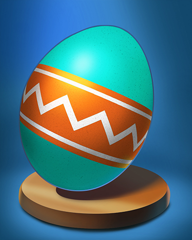 Zigzag Ribbon Egg Badge - World Class Solitaire HD Zigzag Ribbon Egg Badge - World Class Solitaire HD