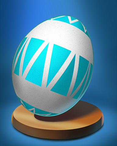Triangle Striped Egg Badge - Turbo 21 HD Triangle Striped Egg Badge - Turbo 21 HD