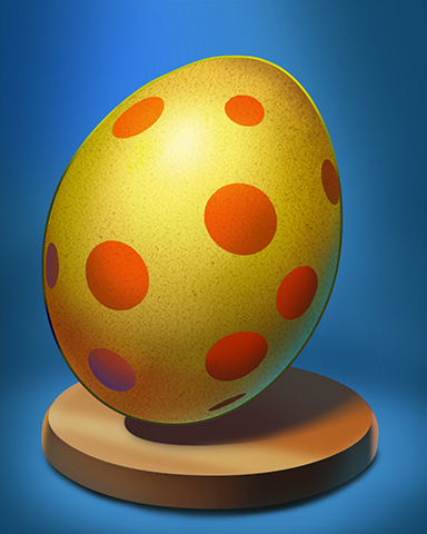 Orange Spotted Egg Badge - First Class Solitaire HD Orange Spotted Egg Badge - First Class Solitaire HD