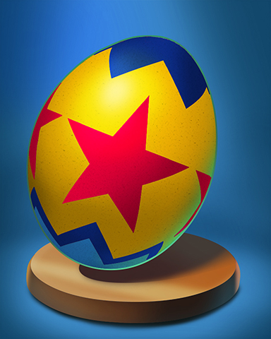 Star Striped Egg Badge - Stack'em HD Star Striped Egg Badge - Stack'em HD