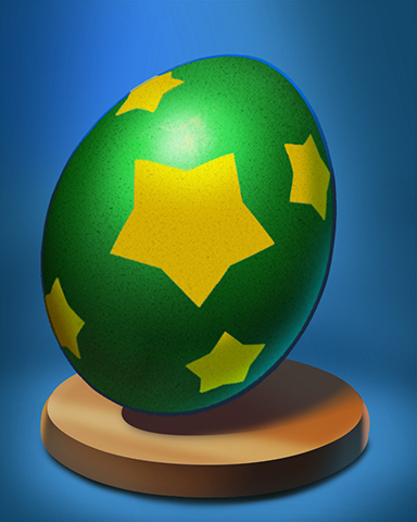 Yellow Starred Egg Badge - Jewel Academy Yellow Starred Egg Badge - Jewel Academy