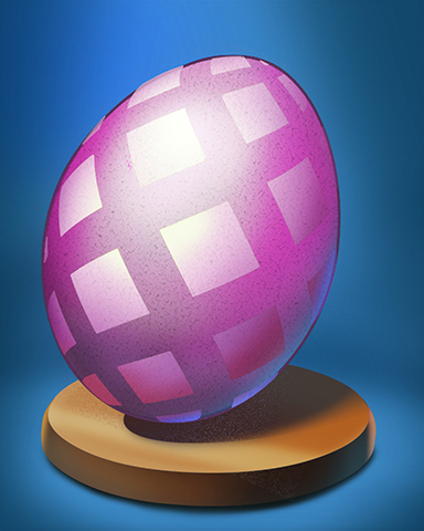 Pink Squares Egg Badge - Canasta HD Pink Squares Egg Badge - Canasta HD