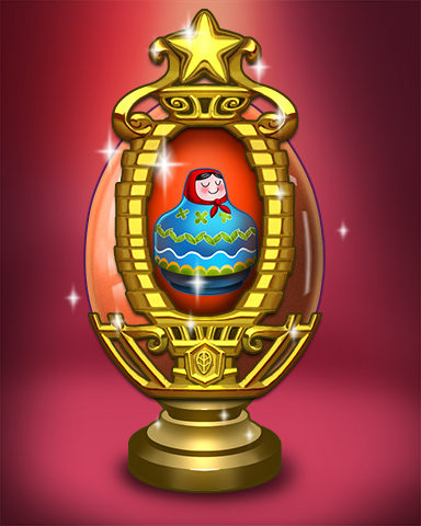 Golden Nesting Egg Badge - Trizzle Golden Nesting Egg Badge - Trizzle