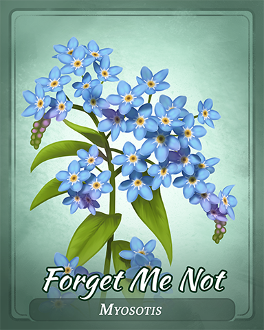Forget Me Not Badge - Undiscovered World Forget Me Not Badge - Undiscovered World