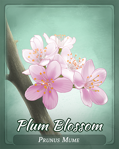 Plum Blossom Badge - Poppit! Party Plum Blossom Badge - Poppit! Party