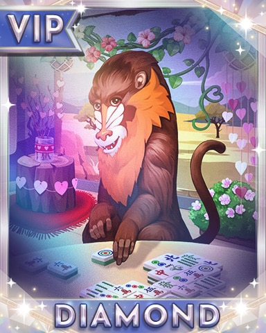 Mandrill's Safari Diamond Badge - Mahjong Safari HD Mandrill's Safari Diamond Badge - Mahjong Safari HD
