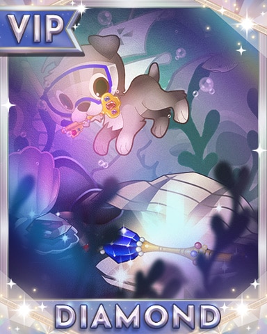 Puppy Dog Diamond Badge - Solitaire Blitz