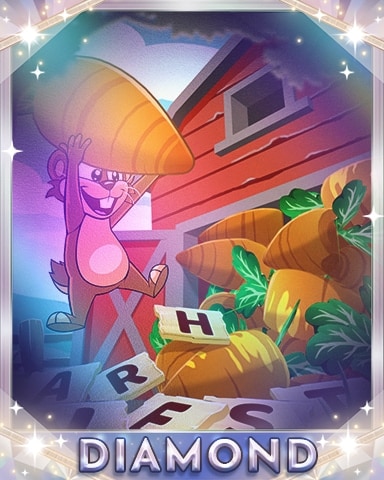 Big Carrot Harvest Diamond Badge - Word Whomp HD Big Carrot Harvest Diamond Badge - Word Whomp HD