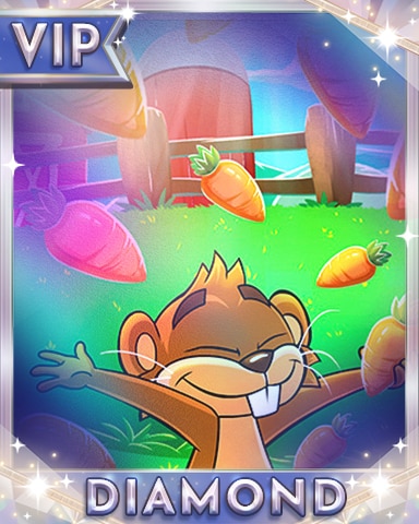 Carrot Rain Diamond Badge - Word Whomp HD