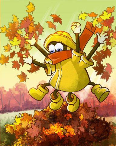 Leaf It To Octavia Badge - Rainy Day Spider Solitaire HD Leaf It To Octavia Badge - Rainy Day Spider Solitaire HD