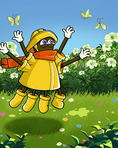 Springy Spider Badge - Rainy Day Spider Solitaire Springy Spider Badge - Rainy Day Spider Solitaire