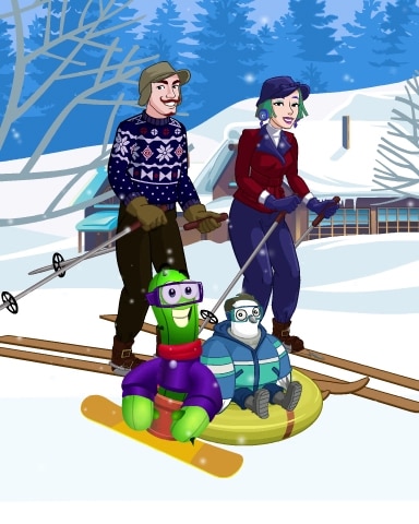 Pogo Snow Race Reward Badge Pogo Snow Race Reward Badge