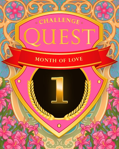 Month Of Love Week 1 Badge - Mahjong Sanctuary